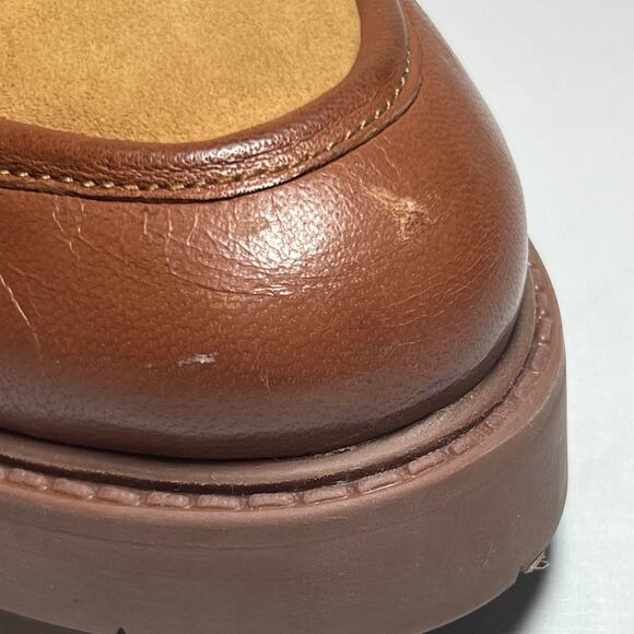 Seychelles Tan and Brown Buckle Loafers - Picture 11 of 12